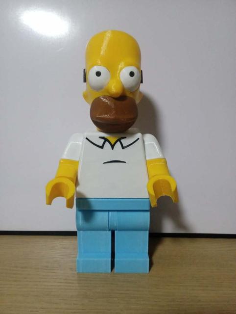 Homer Simpson Giant Minifig 3D model thumbnail