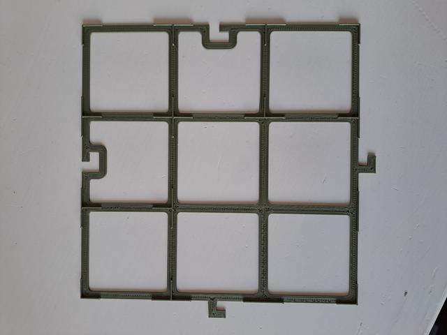 Carcasonne tile grid for Ghosts Castles and Cemeteries / Mist over Carcassonne 3D model thumbnail