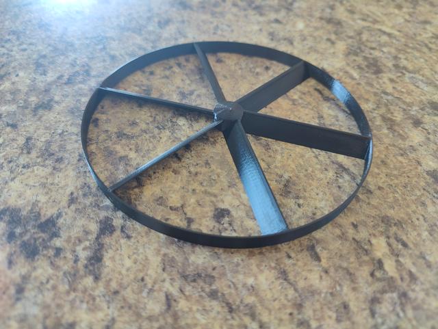 Aero 6 Blade 140mm Propeller 3D model thumbnail