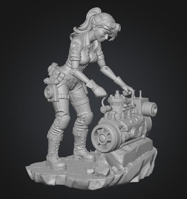 The Steamwright at Work 3D model thumbnail