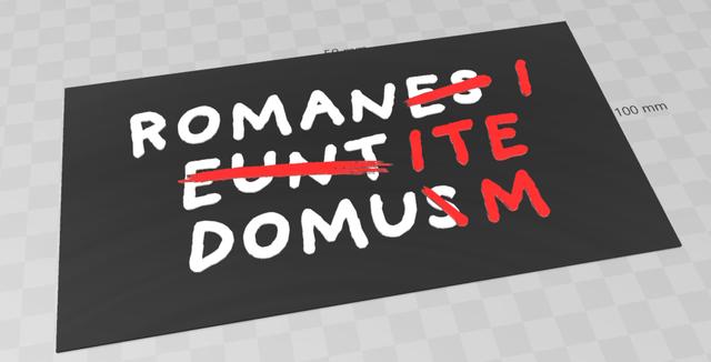 Romani ite Domum 3D model thumbnail