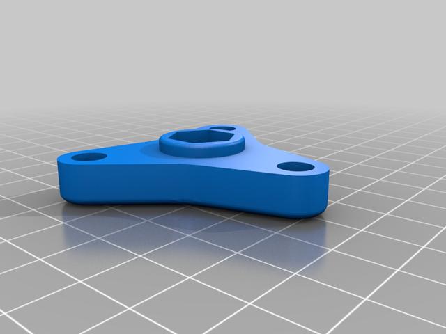Larger Wing nut M8 3D model thumbnail