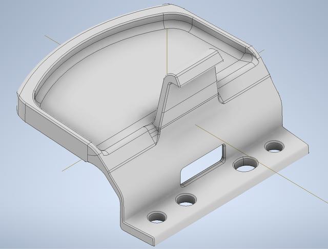 Mitsubishi Outlander 3 защелка подлокотника стандартная и удлиненная 3D model thumbnail