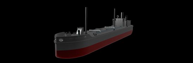 YO-9 YARD OILER, USN 3D model thumbnail