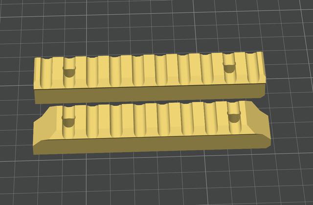 Torrent RS2 longer side rail 3D model thumbnail