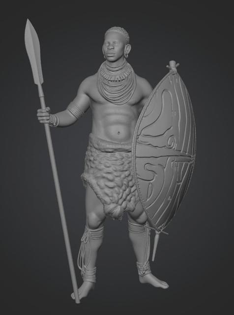 Zebra Shield Warrior 3D model thumbnail