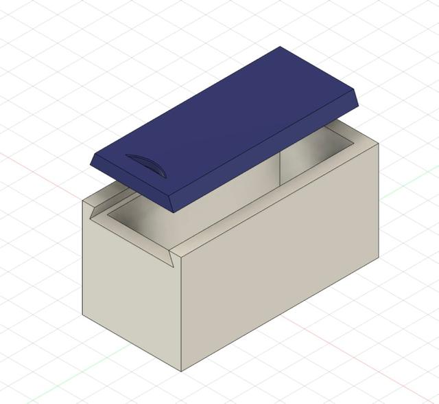 This is a fully parametric box with a matching lid designed in Fusion 360. 3D model thumbnail