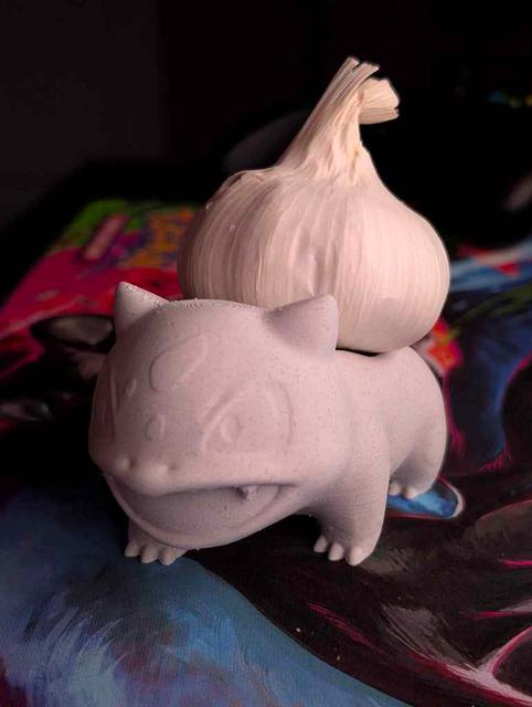 Garlic Bulbasaur Holder - 75% Scale - Simplified Holder 3D model thumbnail