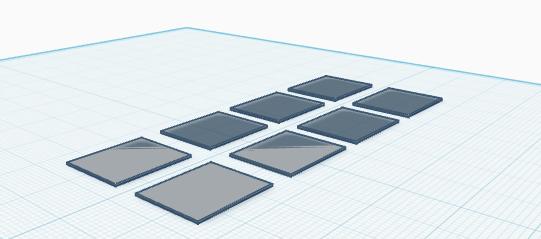Simple baggage cart trailer 3D model thumbnail