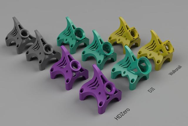 OpenRacer Shark Canopies 3D model thumbnail