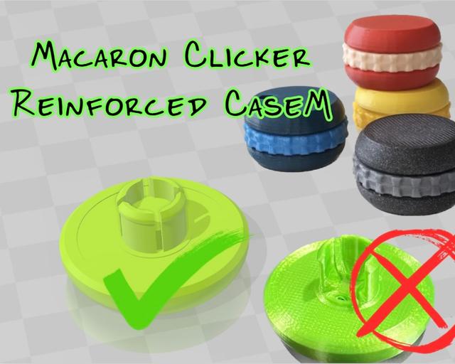 Clicky Macaron Spinner - Reinforced CaseM 3D model thumbnail