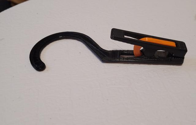 Clothes Peg with Hook 3D model thumbnail