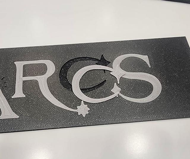 Arcs Organizer Box Lettering Insets 3D model thumbnail