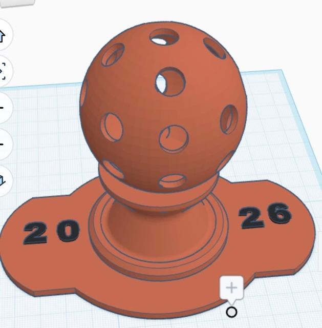 2026 wiffle ball trophy 3D model thumbnail