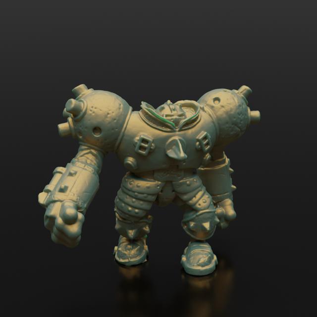 Storm Golem 3D model thumbnail