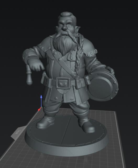 Dwarf Bard Male 5 3D model thumbnail