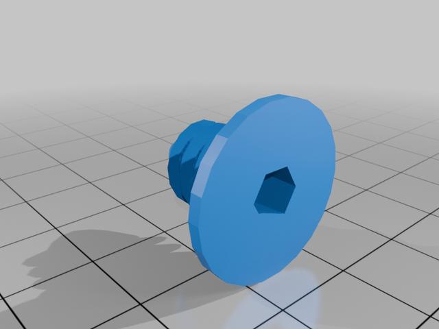 Cardboard Screw 3D model thumbnail