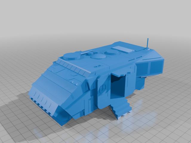 Rebel Battle Bus remix with open doors 3D model thumbnail
