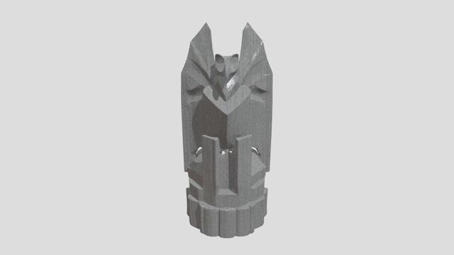 Imperial Eagle Architectural Ornament 3D model thumbnail