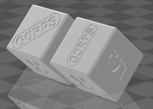 D6 for GURPS 3D model thumbnail