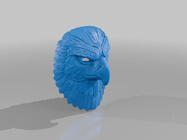 Carved Mask 3D model thumbnail