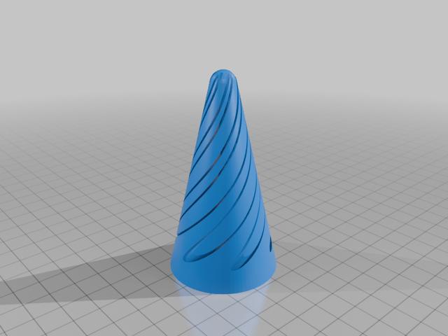 Spiral Fidget V2 3D model thumbnail