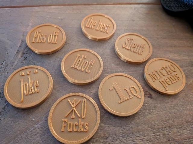 The insulting coin collection (50+) 3D model thumbnail