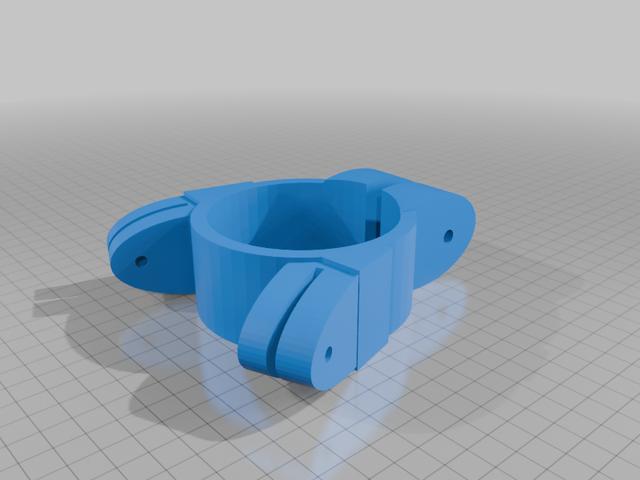 Bike stand clamp 3D model thumbnail