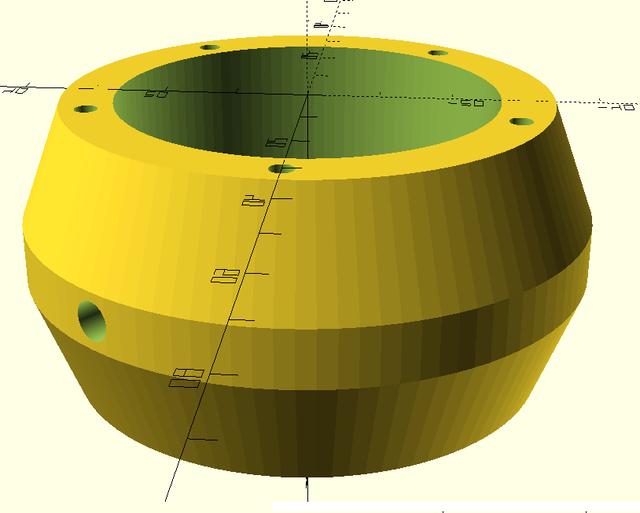 Tripod Connecting Lens Segment to fit 5xm3 Screw Standard 3D model thumbnail