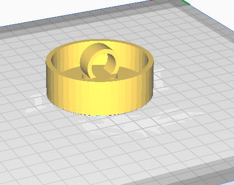 Tube cap with ring 3D model thumbnail