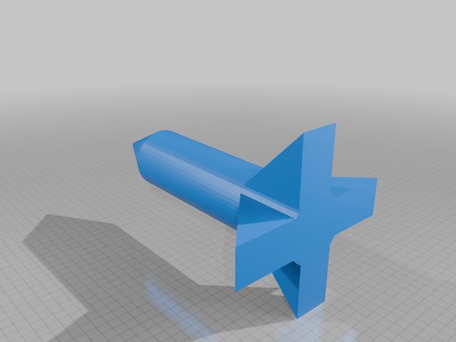 Random rocketship 3D model thumbnail