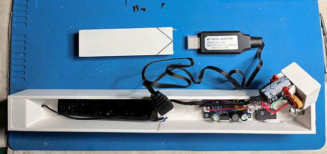 BC-611 or BC-721 rechargeable 105V Battery type BA-38 with an inverter and LiPo battery 3D model thumbnail