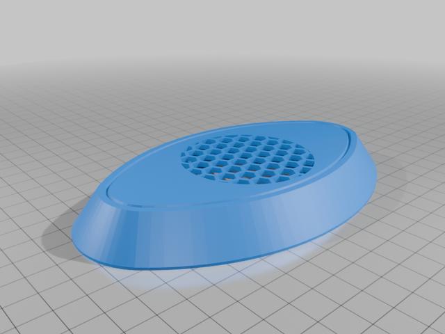 Rover 75 rear parcel shelf HK subwoofer grill 3D model thumbnail