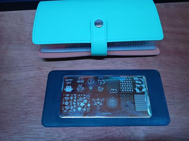 Nail art stamping plate backplate 3D model thumbnail