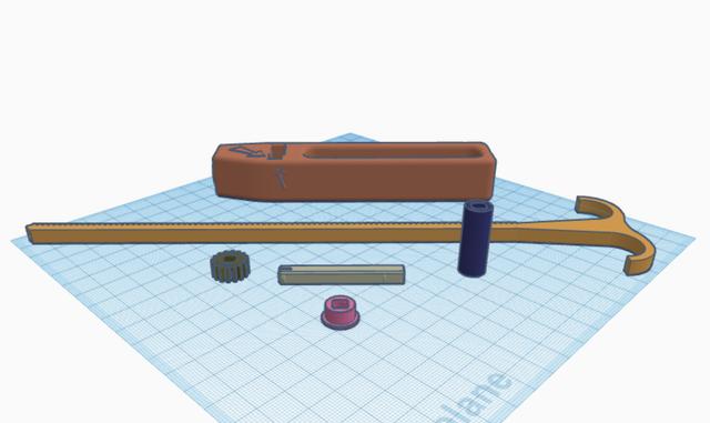 Strong Flying Propeller / Pull Copter (No Supports) With Toroidal For 200mm Printers And Modified Gear And Pulling Rod 3D model thumbnail