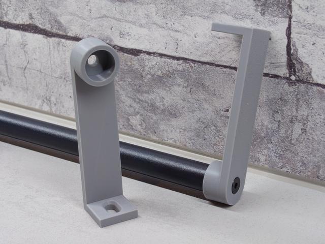 Taller bracket for Ikea Hultarp bar 3D model thumbnail