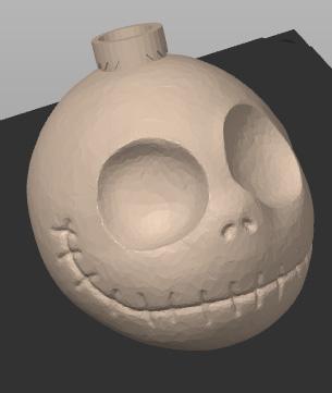 Jack Skellington Aztec Death Whistle 3D model thumbnail