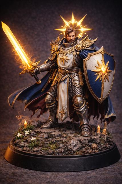 Radiant Paladin 3D model thumbnail