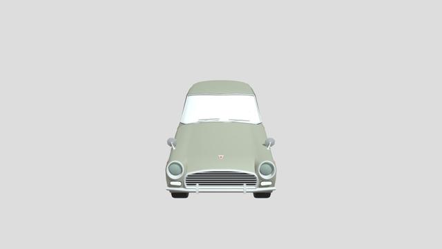 Toyota Publica Sedan 1961 lowpoly 3D-printing 3D model thumbnail
