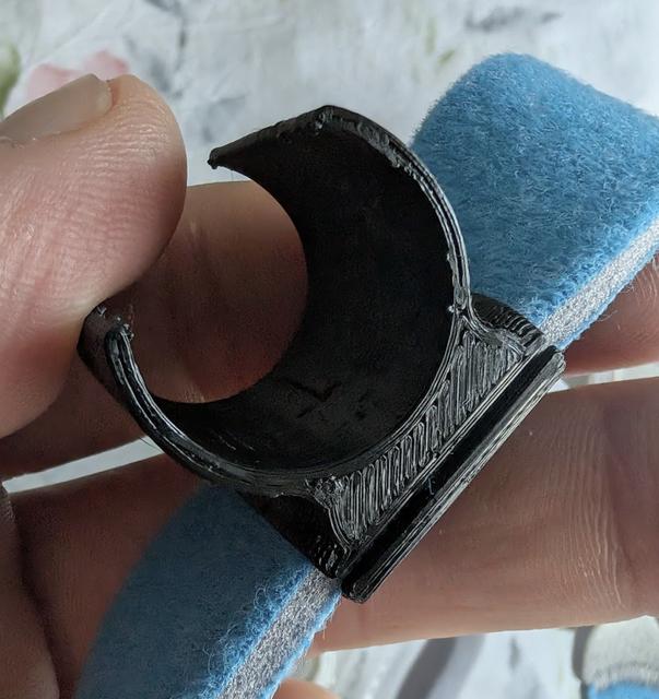 CPAP Hose Clamp (ResMed) with slit 3D model thumbnail