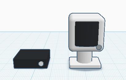 oude pc 3D model thumbnail