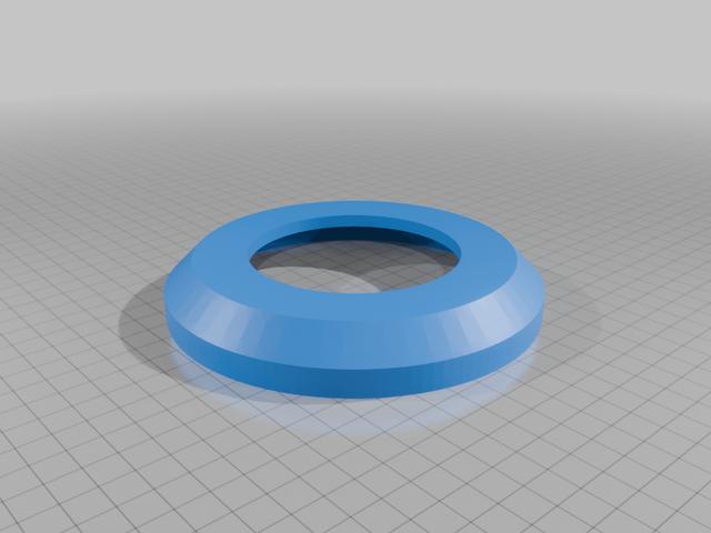 CCTV Camera base adapter plate 140mm to 120mm 3D model thumbnail