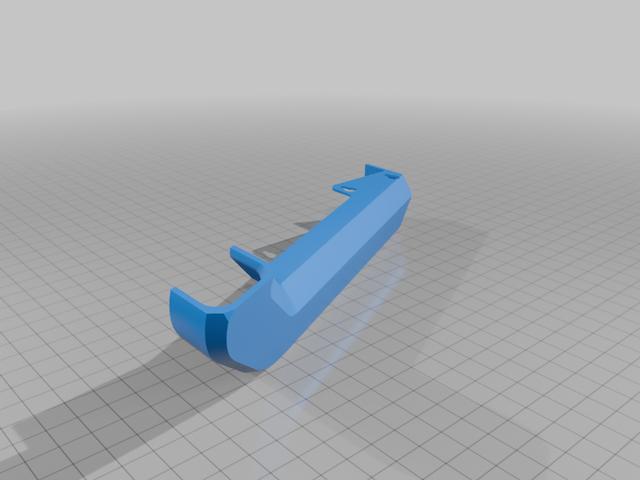 CC2 PoopShootv5 Thinner wall for 4mm screws 3D model thumbnail