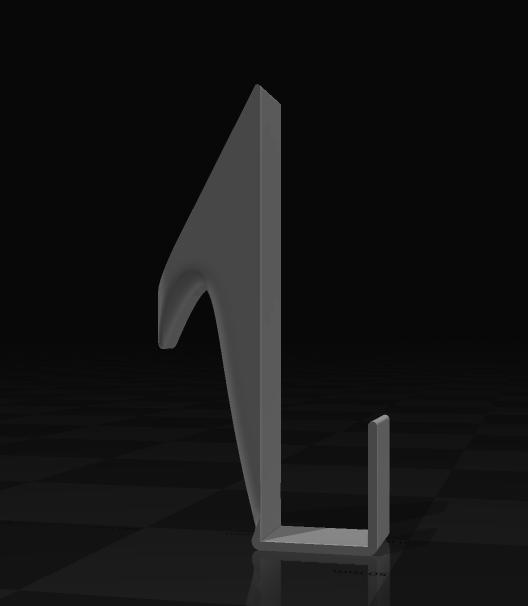 Rack clothes 3D model thumbnail