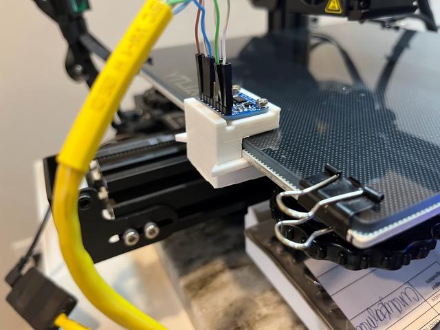 Ender 3 Pro ADXL345 Bed Mount (Adafruit Version) 3D model thumbnail
