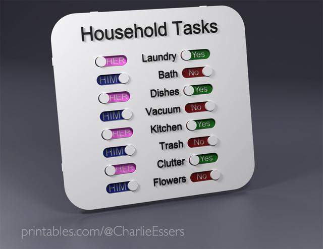 Household Tasks MINI 3D model thumbnail
