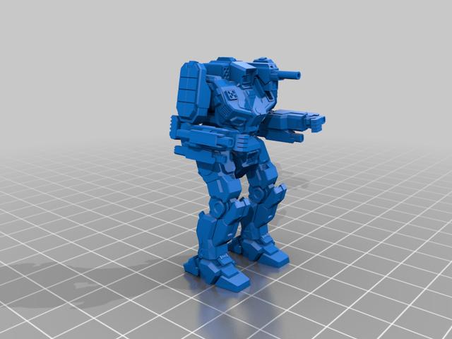 MWO style Shadowhawk GrayDeath 3D model thumbnail