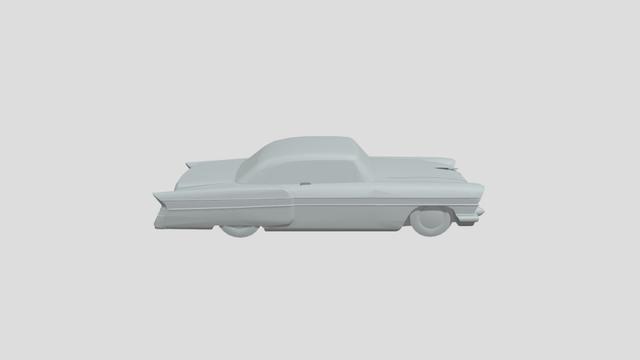 Packard Executive 1956 lowpoly for 3D-printing 3D model thumbnail