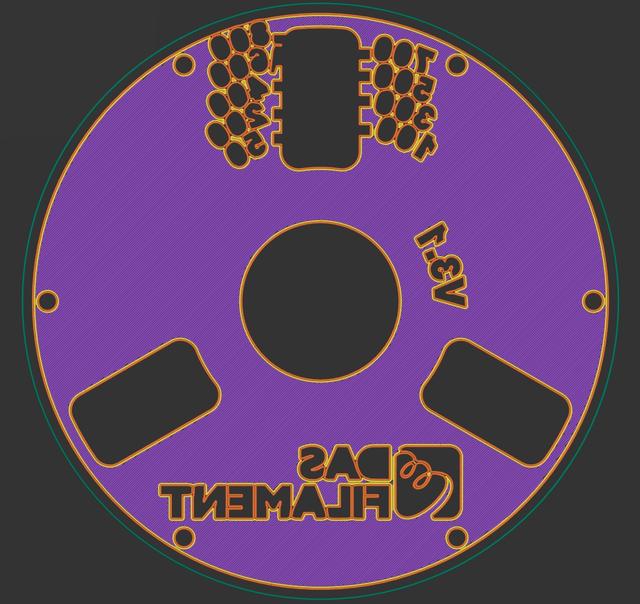 Master Spool Improved for Printability (Remix from "DasFilament") 3D model thumbnail