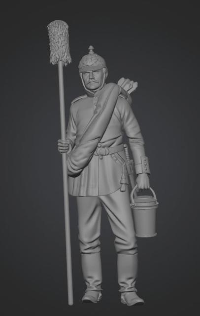 Prussian Artillerist 1870-1871 3D model thumbnail